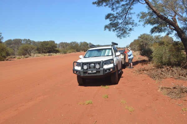 Prado on Wiluna North Road for lunch