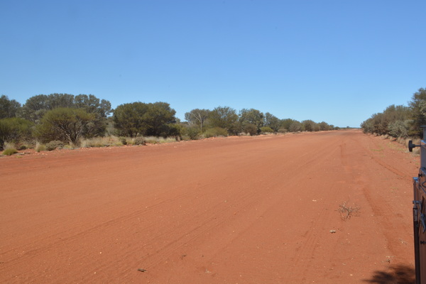 Wiluna North Road looking South at lunch