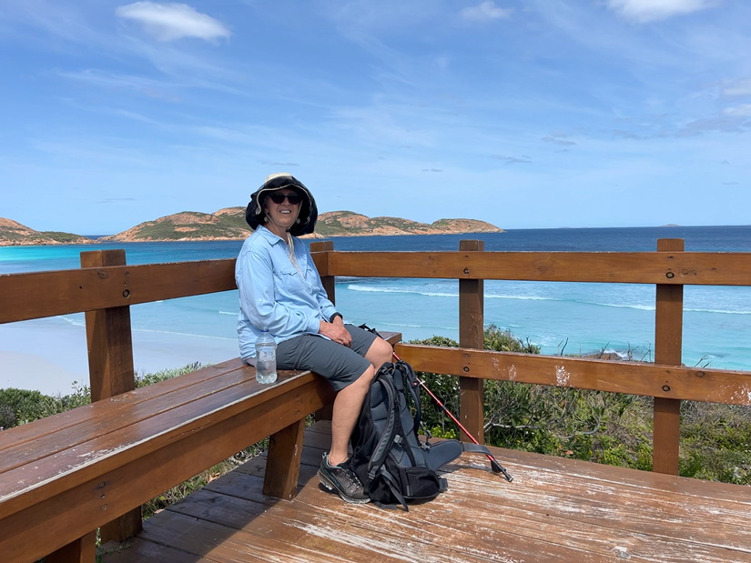 Gail at Lucky Beach Lookout